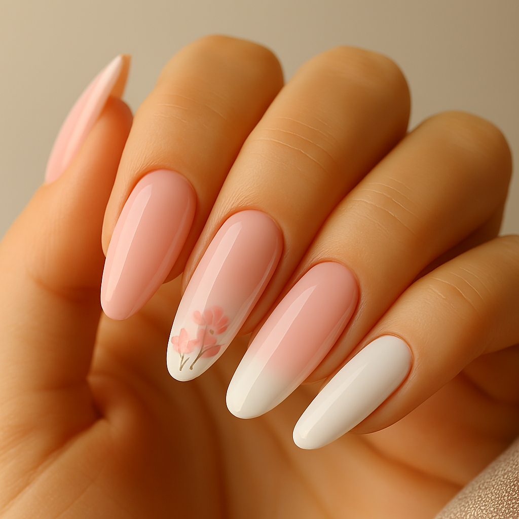 White-Pink Nail Art 2025: Mapped Softness, Feminine Elegance &amp; Platform Discoverability