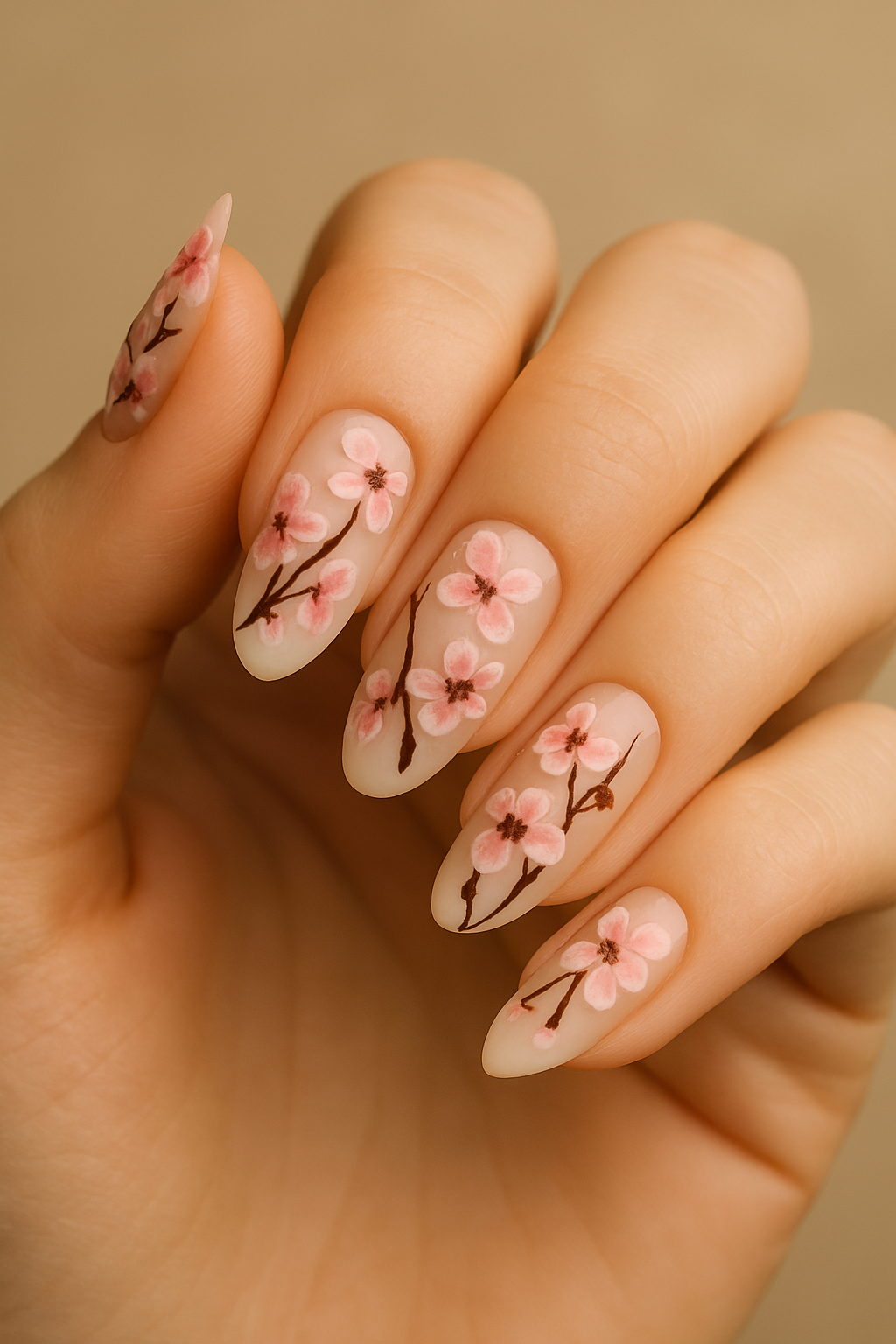 Cherry Blossom Nail Art 2025: Mapped Bloom, Emotional Elegance &amp; Platform Discoverability