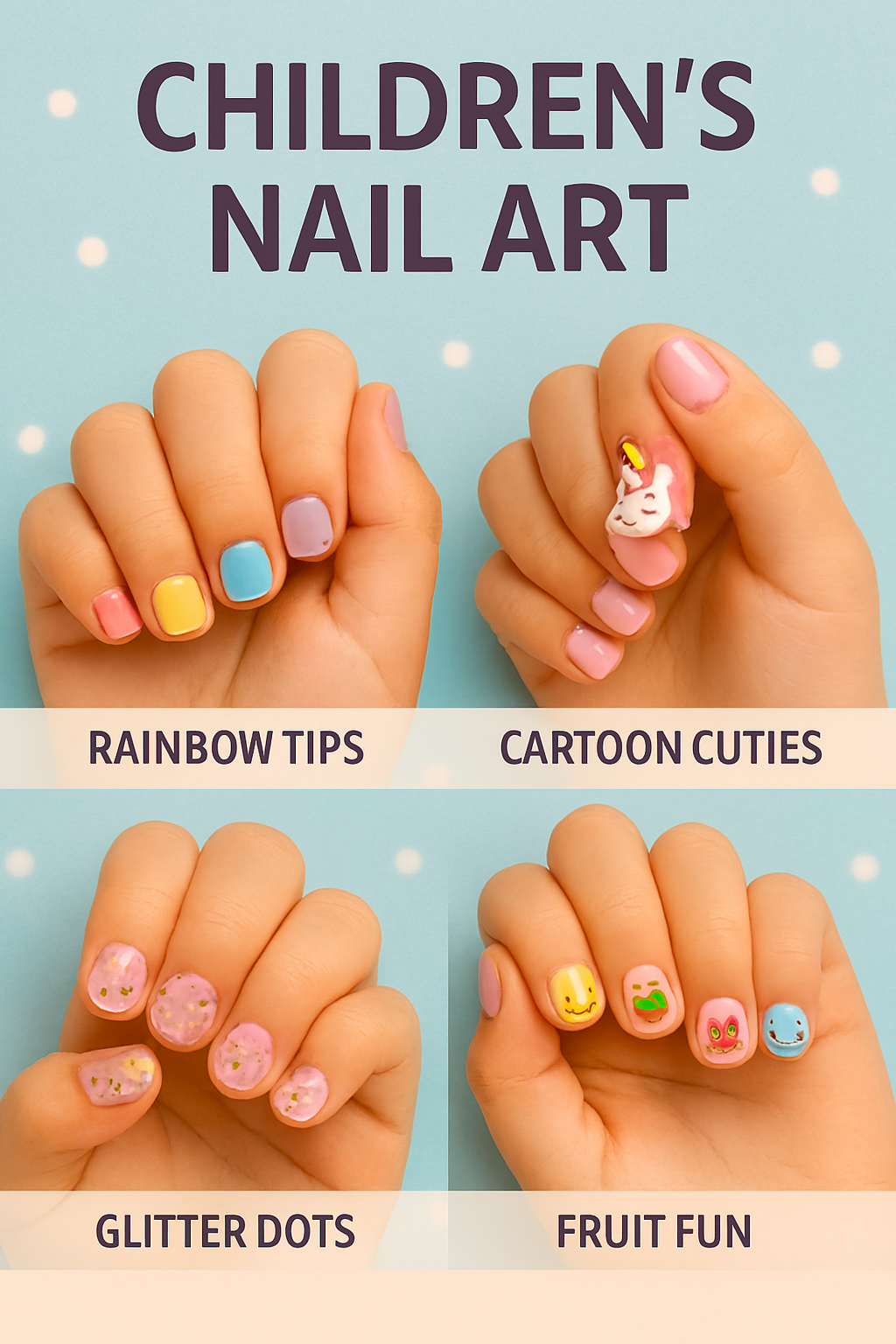 Nail Art Designs for Children (2025): Mapped Joy, Mapped Bloom &amp; Mapped Expression